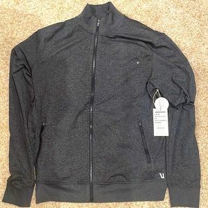 VUORI Men’s Track Jacket Charcoal Heather XL New